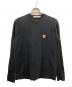 maison kitsune（メゾンキツネ）の古着「FOX HEAD PATCH REGULAR LONG-SLEEVED TEE-SHIRT　FU00163KJ0010」｜ブラック