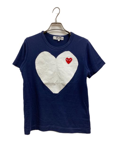 PLAY COMME des GARCONS（プレイコムデギャルソン）PLAY COMME des GARCONS (プレイコムデギャルソン) Tシャツ ネイビー サイズ:Lの古着・服飾アイテム