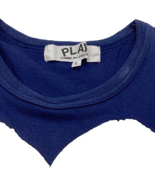 PLAY COMME des GARCONS（プレイコムデギャルソン）PLAY COMME des GARCONS (プレイコムデギャルソン) Tシャツ ネイビー サイズ:Lの古着・服飾アイテム