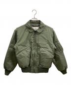 HOUSTONヒューストン）の古着「5CW45P CWU-45P FLIGHT JACKET」｜カーキ