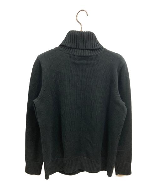LAUREN RALPH LAUREN（ローレンラルフローレン）LAUREN RALPH LAUREN (ローレンラルフローレン) 刺繍タートルネックニット ブラック サイズ:Lの古着・服飾アイテム