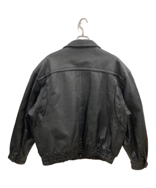 ST JOHN'S BAY（セントジョンズベイ）ST JOHN'S BAY (セントジョンズベイ) レザージャケット ブラック サイズ:XLの古着・服飾アイテム