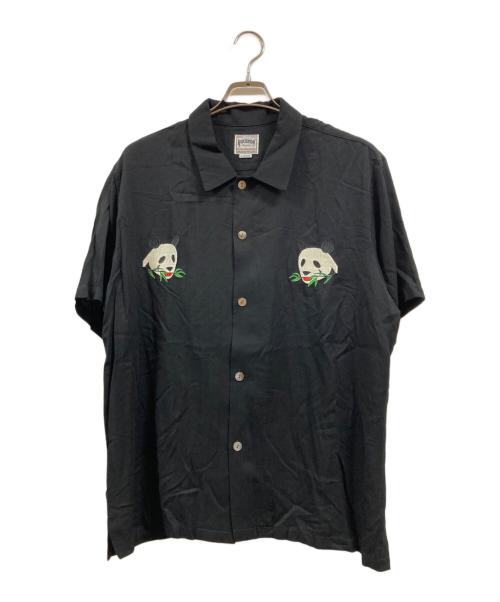 HOUSTON（ヒューストン）HOUSTON (ヒューストン) シャツ ブラック サイズ:XLの古着・服飾アイテム