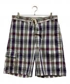 POLO RALPH LAURENポロ・ラルフローレン）の古着「スイムショーツ」｜ホワイト×ネイビー