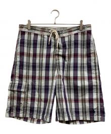 POLO RALPH LAUREN（ポロ・ラルフローレン）の古着「スイムショーツ」｜ホワイト×ネイビー