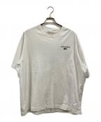LACOSTEラコステ）の古着「ルーズフィットヘビーウェイトバックプリントTシャツ」｜ホワイト