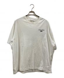 LACOSTE（ラコステ）の古着「ルーズフィットヘビーウェイトバックプリントTシャツ」｜ホワイト