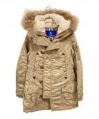 BURBERRY BLUE LABELバーバリー ブルー レーベル）の古着「ファー付コート」｜ベージュ