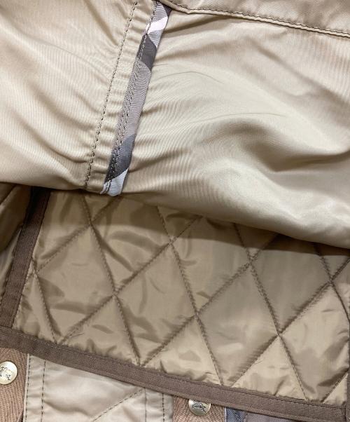 BURBERRY BLUE LABEL（バーバリー ブルー レーベル）BURBERRY BLUE LABEL (バーバリー ブルー レーベル) ファー付コート ベージュ サイズ:40の古着・服飾アイテム