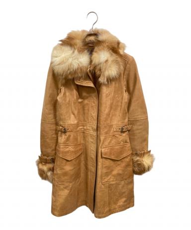 美品 BURBERRY LONDON BLUELABEL 本革ジャケット ファー 中古・古着通販】BURBERRY BLUE LABEL (バーバリー ブルー レーベル