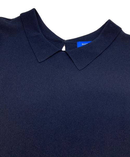 BLUE LABEL CRESTBRIDGE（ブルーレーベルクレストブリッジ）BLUE LABEL CRESTBRIDGE (ブルーレーベルクレストブリッジ) 素材切替半袖ワンピース ネイビー サイズ:38 未使用品の古着・服飾アイテム