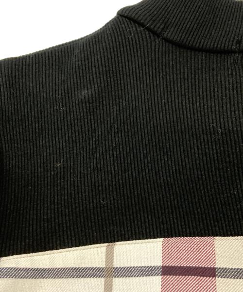 BLUE LABEL CRESTBRIDGE（ブルーレーベルクレストブリッジ）BLUE LABEL CRESTBRIDGE (ブルーレーベルクレストブリッジ) チェックワンピース ブラック×ベージュ サイズ:38の古着・服飾アイテム