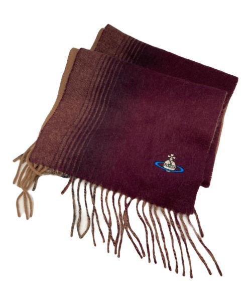 Vivienne Westwood（ヴィヴィアンウエストウッド）Vivienne Westwood (ヴィヴィアンウエストウッド) カシミヤマフラー レッドの古着・服飾アイテム