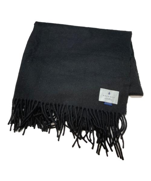Begg & Co（ベグアンドコー）Begg & Co (ベグアンドコー) カシミヤマフラー ブラックの古着・服飾アイテム