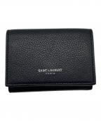 Saint Laurent Parisサンローランパリ）の古着「3つ折り財布」｜ブラック