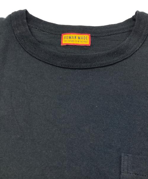 HUMAN MADE（ヒューマンメイド）HUMAN MADE (ヒューマンメイド) HEART POCKET T-SHIRT ブラック サイズ:Lの古着・服飾アイテム