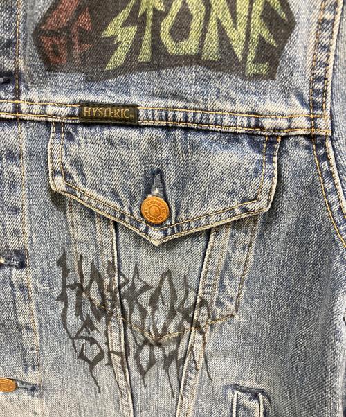 Hysteric Glamour（ヒステリックグラマー）Hysteric Glamour (ヒステリックグラマー) FERGADELIC METAL プリント デニムジャケット インディゴ サイズ:Lの古着・服飾アイテム