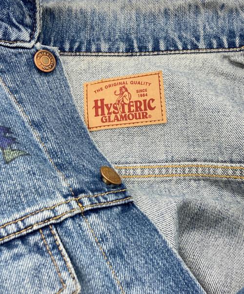 Hysteric Glamour（ヒステリックグラマー）Hysteric Glamour (ヒステリックグラマー) FERGADELIC METAL プリント デニムジャケット インディゴ サイズ:Lの古着・服飾アイテム