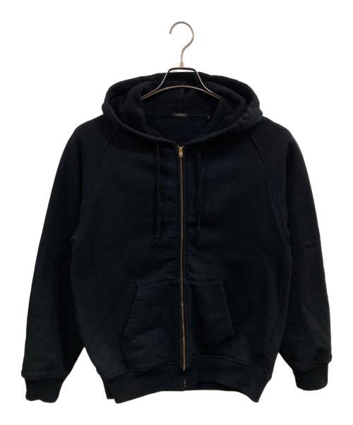 COMOLI（コモリ）COMOLI (コモリ) コットン裏毛 ジップパーカ- ブラック サイズ:2の古着・服飾アイテム