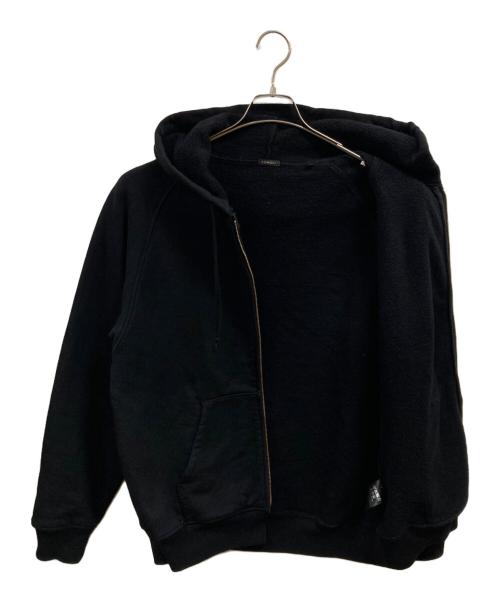 COMOLI（コモリ）COMOLI (コモリ) コットン裏毛 ジップパーカ- ブラック サイズ:2の古着・服飾アイテム