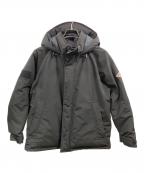 DANTONダントン）の古着「DOWN ARMY HOODED JACKET」｜ブラック