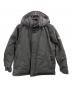 DANTON（ダントン）の古着「DOWN ARMY HOODED JACKET」｜ブラック