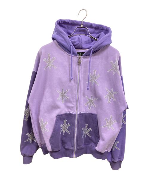unknown（アンノーン）Unknown (アンノーン) ジップパーカー パープル サイズ:Ｍの古着・服飾アイテム