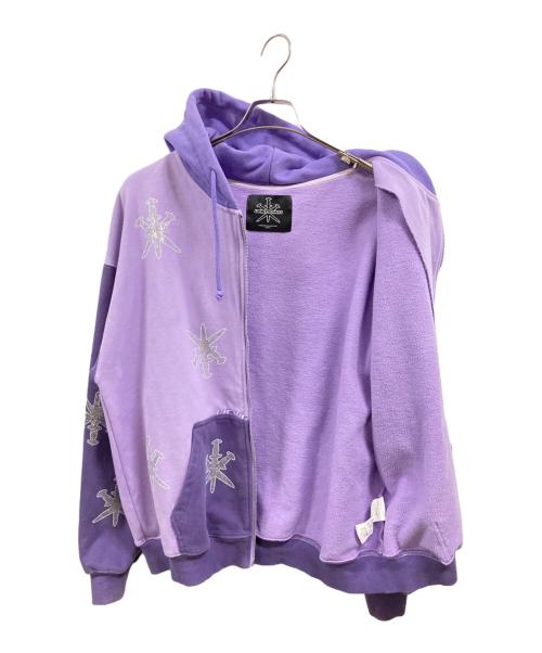 unknown（アンノーン）Unknown (アンノーン) ジップパーカー パープル サイズ:Ｍの古着・服飾アイテム