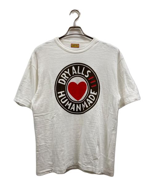 HUMAN MADE（ヒューマンメイド）HUMAN MADE (ヒューマンメイド) ハートサークルロゴTシャツ ホワイト サイズ:XLの古着・服飾アイテム