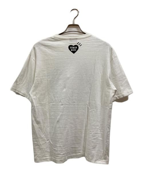 HUMAN MADE（ヒューマンメイド）HUMAN MADE (ヒューマンメイド) ハートサークルロゴTシャツ ホワイト サイズ:XLの古着・服飾アイテム