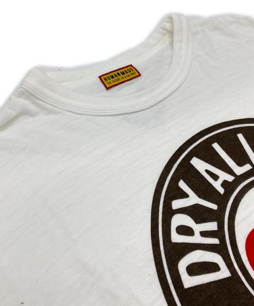 HUMAN MADE（ヒューマンメイド）HUMAN MADE (ヒューマンメイド) ハートサークルロゴTシャツ ホワイト サイズ:XLの古着・服飾アイテム