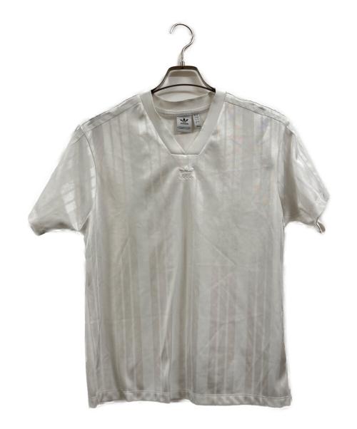adidas（アディダス）adidas (アディダス) Tシャツ ホワイト サイズ:Lの古着・服飾アイテム