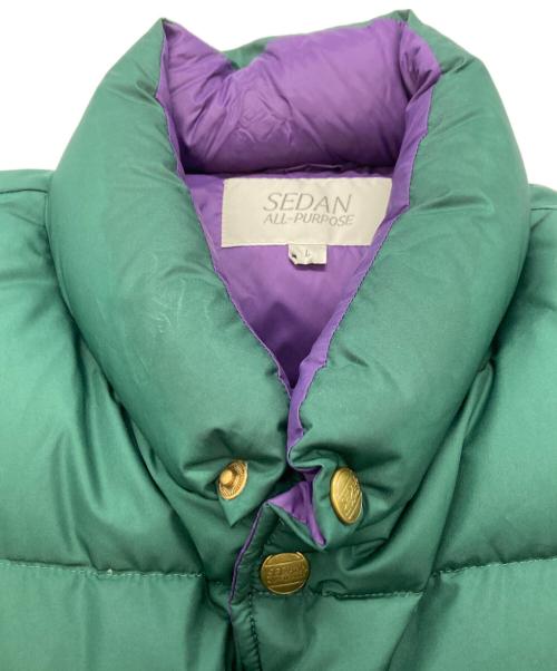 SEDAN ALL-PURPOSE（セダンオールパーパス）SEDAN ALL-PURPOSE (セダンオールパーパス) FW23 Classic Down Vest グリーン サイズ:Lの古着・服飾アイテム