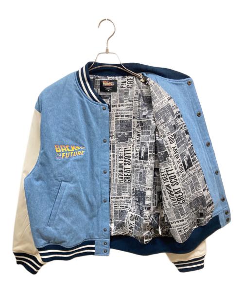 niko and（ニコアンド）niko and (ニコアンド) back to the future (バックトゥザフューチャー) ジャケット インディゴ サイズ:Mの古着・服飾アイテム