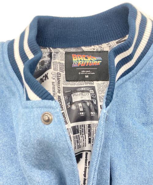 niko and（ニコアンド）niko and (ニコアンド) back to the future (バックトゥザフューチャー) ジャケット インディゴ サイズ:Mの古着・服飾アイテム