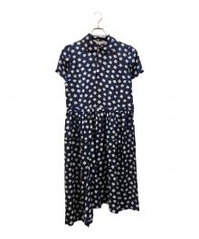 COMME des GARCONS COMME des GARCONS（コムデギャルソン コムデギャルソン）の古着「総柄ワンピース」｜ネイビー