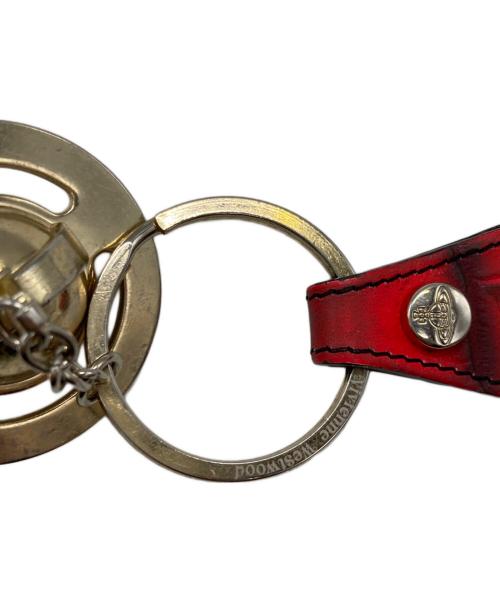 Vivienne Westwood（ヴィヴィアンウエストウッド）Vivienne Westwood (ヴィヴィアンウエストウッド) オーブキーリング ゴールド×レッドの古着・服飾アイテム