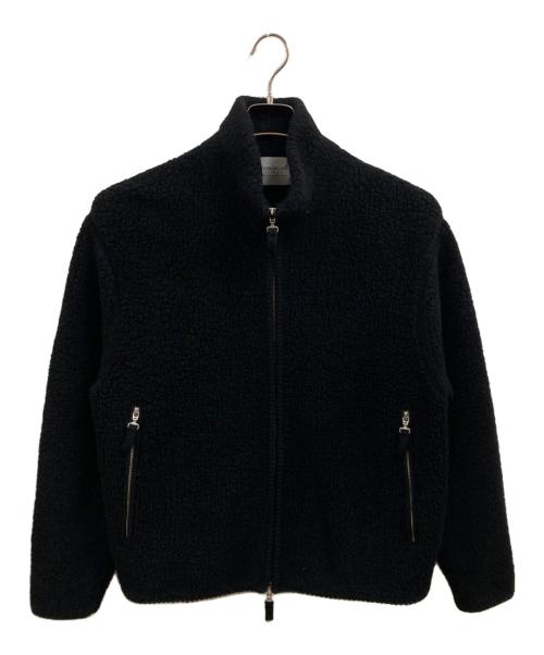 TOMORROW LAND tricot（トゥモローランド トリコ）TOMORROW LAND tricot (トゥモローランド トリコ) ウールパイルニットブルゾン ブラック サイズ:Sの古着・服飾アイテム