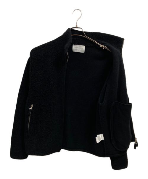 TOMORROW LAND tricot（トゥモローランド トリコ）TOMORROW LAND tricot (トゥモローランド トリコ) ウールパイルニットブルゾン ブラック サイズ:Sの古着・服飾アイテム