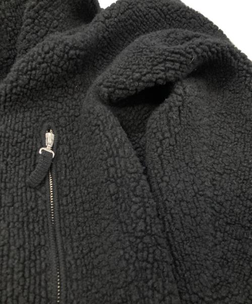 TOMORROW LAND tricot（トゥモローランド トリコ）TOMORROW LAND tricot (トゥモローランド トリコ) ウールパイルニットブルゾン ブラック サイズ:Sの古着・服飾アイテム