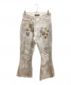 MASU BOYSエムエーエスユー ボーイズ）の古着「EMBLEM BELL-BUTTOM」｜シルバー