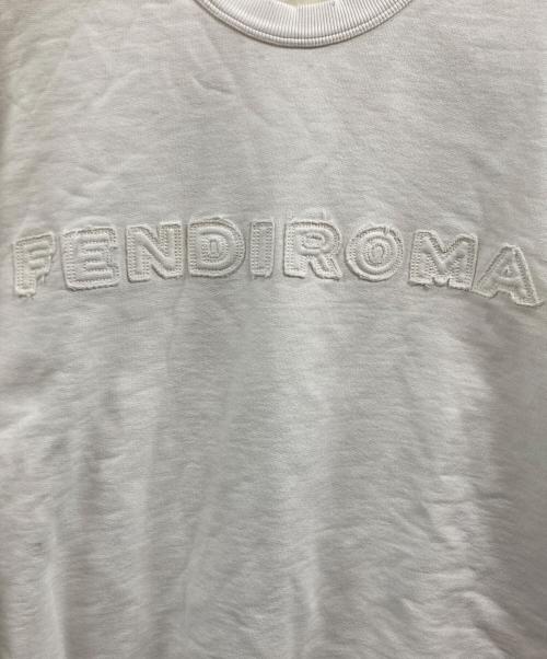 FENDI（フェンディ）FENDI (フェンディ) MARC JACOBS (マークジェイコブズ) ロゴスウェット ホワイト サイズ:XLの古着・服飾アイテム
