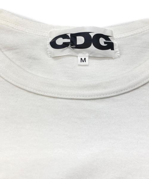 CDG（シーディージー）CDG (シーディージー) プリントTシャツ ホワイト サイズ:Ｍの古着・服飾アイテム