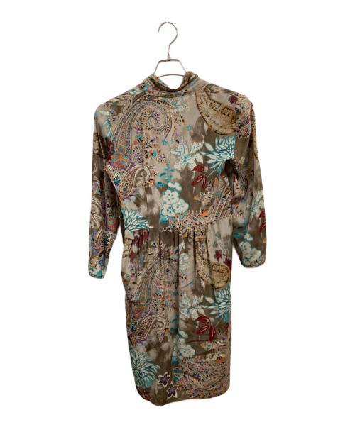 ETRO（エトロ）ETRO (エトロ) シルクワンピース ベージュ サイズ:38の古着・服飾アイテム