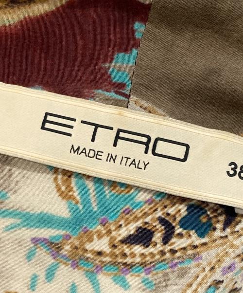ETRO（エトロ）ETRO (エトロ) シルクワンピース ベージュ サイズ:38の古着・服飾アイテム