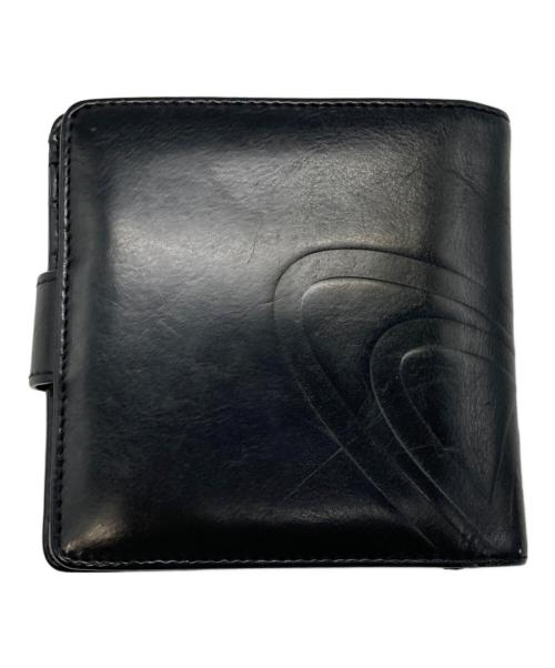 Vivienne Westwood（ヴィヴィアンウエストウッド）Vivienne Westwood (ヴィヴィアンウエストウッド) オーブ型押し2つ折り財布 ブラックの古着・服飾アイテム
