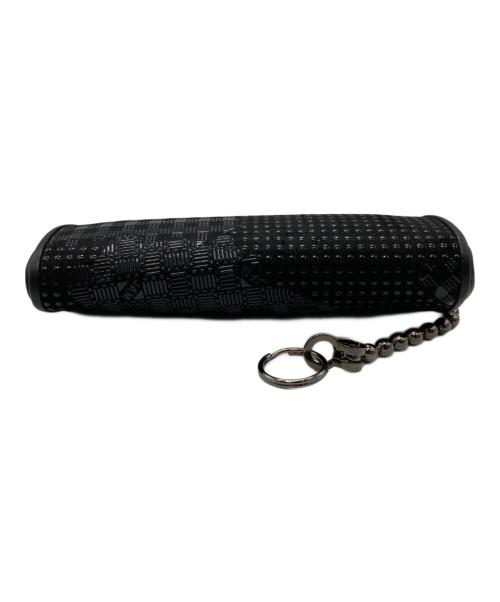 印傳屋（インデンヤ）印傳屋 (インデンヤ) がま口レオパード財布 ブラックの古着・服飾アイテム