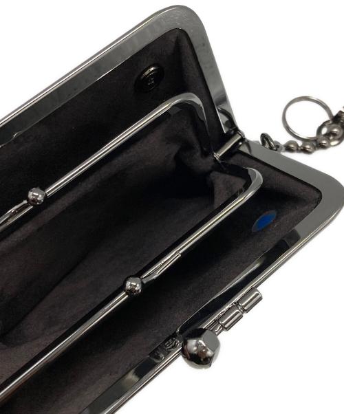 印傳屋（インデンヤ）印傳屋 (インデンヤ) がま口レオパード財布 ブラックの古着・服飾アイテム