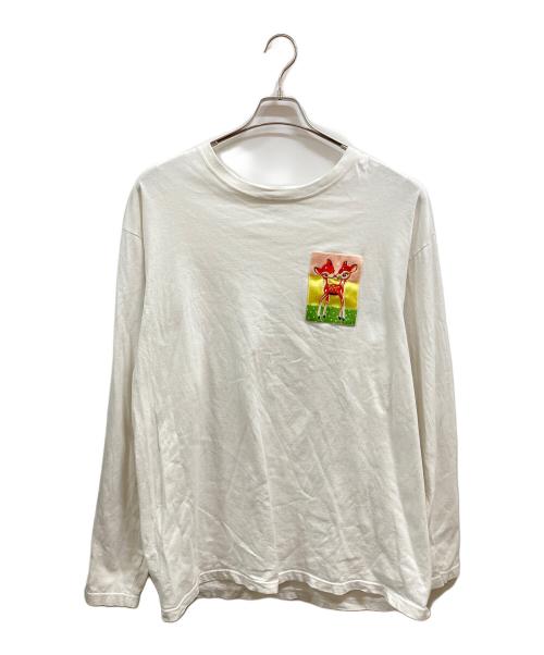 KIDILL（キディル）KIDILL (キディル) Trevor Brown bambiオーバーサイズロンT ホワイト サイズ:不明の古着・服飾アイテム