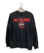 DIESELディーゼル）の古着「S-GIRK-K13プリントスウェット」｜ブラック